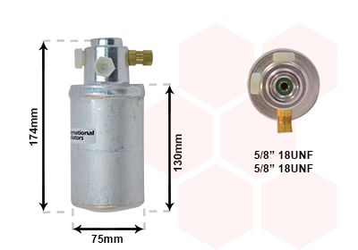 VAN WEZEL Осушитель, кондиционер 3000D291